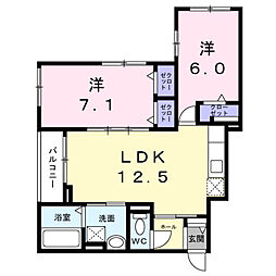 間取図画像 2LDK