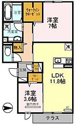 間取図画像 2LDK