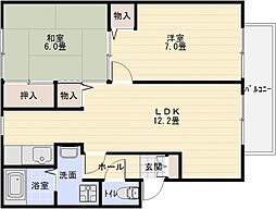 間取図画像 2LDK