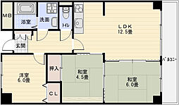 フローラルコート 3LDKの間取図画像