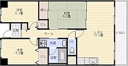 ガーデンライフ旭ヶ丘 1階3LDKの間取り