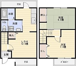 M・ROSEST 2LDKの間取図画像