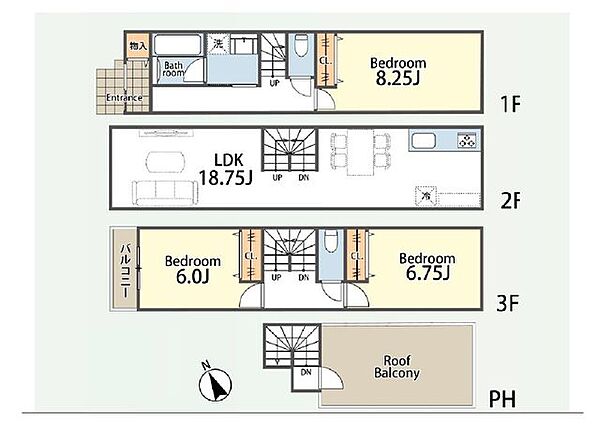 【参考プラン】建物価格：2200万円(税込)・建物面積：99.22平米