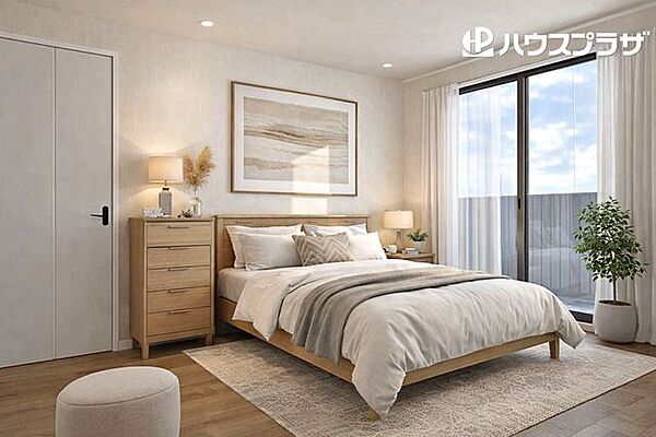 1号地参考プランで建築した場合の3階洋室6帖内観パース■建物面積106.19平米■建物価格2655万円(税込)※掲載の内観イメージCGは計画段階の図面を基に描き起こしたもので、実際の物とは異なります。