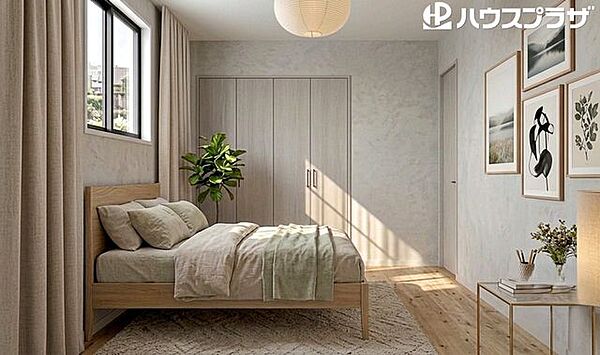 1号地参考プランで建築した場合の1階洋室6帖内観パース■建物面積106.19平米■建物価格2655万円(税込)※掲載の内観イメージCGは計画段階の図面を基に描き起こしたもので、実際の物とは異なります。
