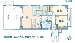 ソルフィエスタイーファ 3LDKの間取図画像