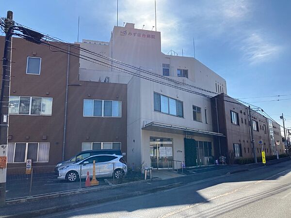 病院「みずほ台病院まで1686m」