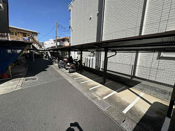 バイク、自転車置場