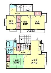 名取市ゆりが丘 4LDKの間取り
