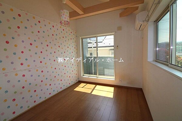 洋室：6.125帖。（2面採光）