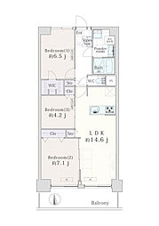 間取図画像 3LDK