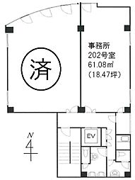 東天満ビルの間取図画像