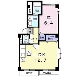 メゾントルペ 1LDKの間取図画像