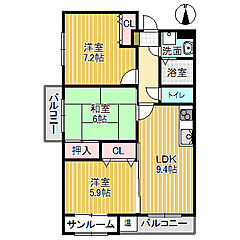 物件の間取り