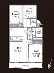 間取図画像 3LDK