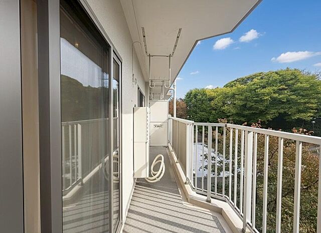 バルコニー はざま台サンハイツ　3号棟 4階/-
