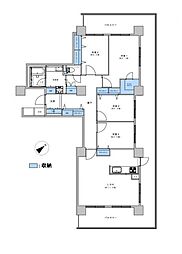 ローレルスクエア千葉ニュータウン中央F棟 4LDKの間取図画像