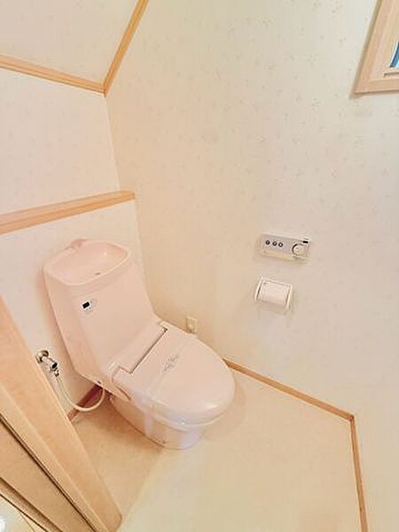 クリーニング済みで清潔感溢れるお手洗い、