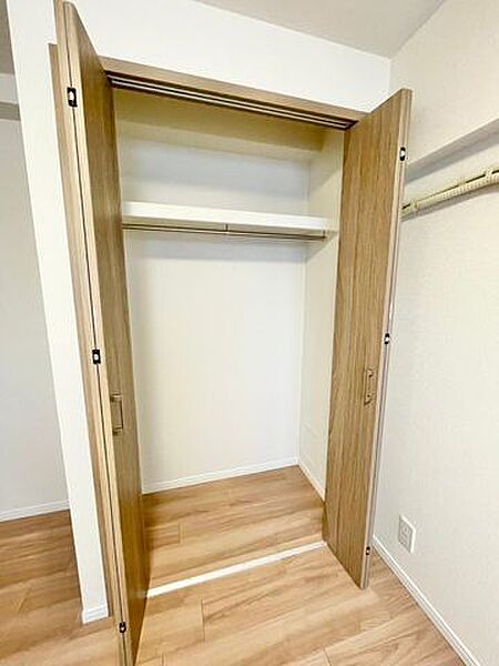 高さ、奥行きもあり丈の長い衣服もたっぷり収納可能
