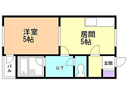 NICO 1DKの間取図画像