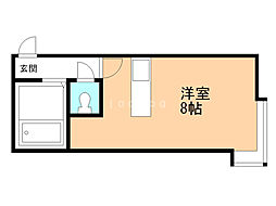グランプリ東雲 ワンルームの間取図画像