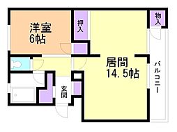 間取図画像 1LDK