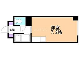 アルカーサ富岡 ワンルームの間取図画像