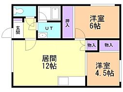 間取図画像 2LDK