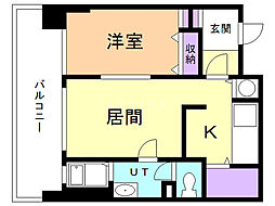 オタルベイサイドシティ7 1LDKの間取図画像