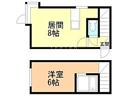 コンフォートA 1LDKの間取図画像
