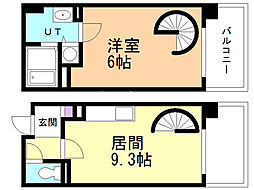 オタルベイサイドシティ7 1LDKの間取図画像