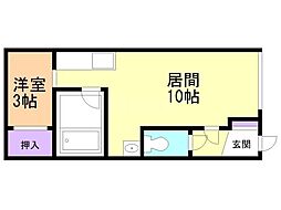 メゾン393 1LDKの間取図画像