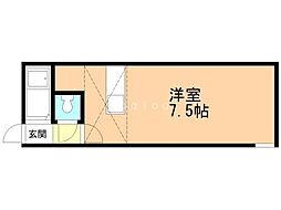 ニューサンロード ワンルームの間取図画像