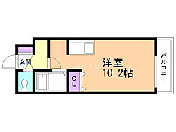 ノースヒルズ ワンルームの間取図画像