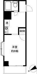 SEAビル 1Kの間取図画像