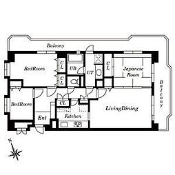 ＬＥＯ拾八番館 3階3LDKの間取り