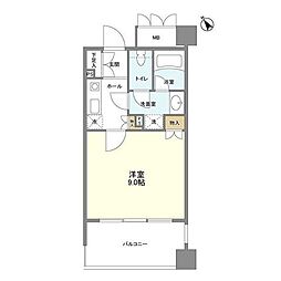 パティオス10番街 3階1Kの間取り