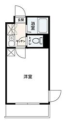 Ｌｉｌｙ浜野 3階1Kの間取り