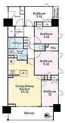 クレアホームズ千葉センタークロス 12階4LDKの間取り