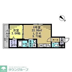 JR総武線 幕張駅 徒歩7分の賃貸アパート 1階1LDKの間取り