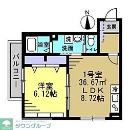 間取図画像 1LDK