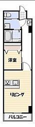総建みどりハイム 1LDKの間取図画像