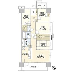 ライネスシティ千葉みなと 4LDKの間取図画像