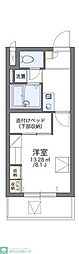 レオパレスストレーザ椿森 1Kの間取図画像