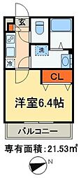 リブリ・千葉寺 1Kの間取図画像