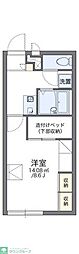レオパレスときた 1Kの間取図画像