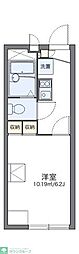 レオパレスアベニューコート2 1Kの間取図画像