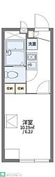 レオパレス轟 1Kの間取図画像