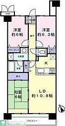 ダイアパレスライブシティ船橋 3LDKの間取図画像