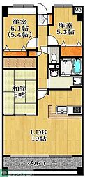 ARDERHILLS 3LDKの間取図画像